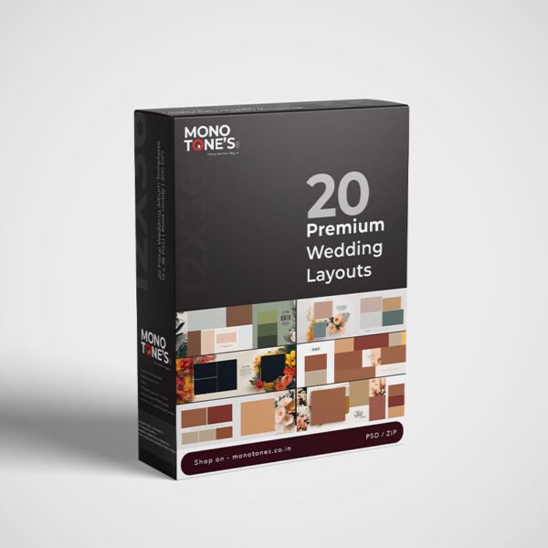 20 Premium Floral Album Sheets – Luxury PSD Album Designs