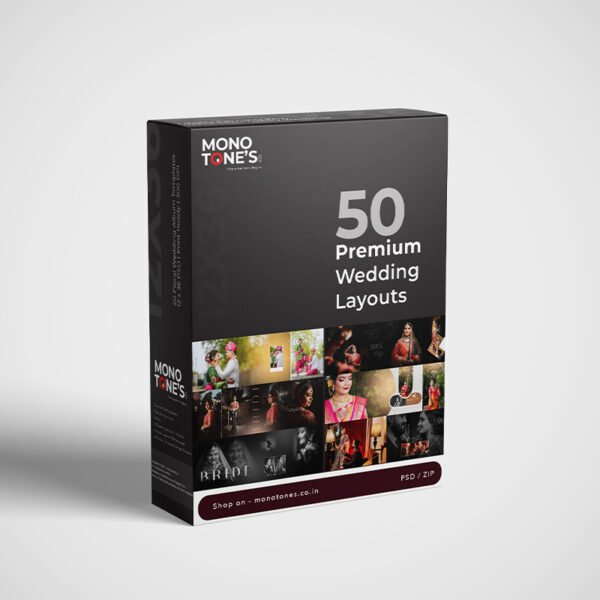 50 Premium Wedding Layouts – Pro Album PSD Pack