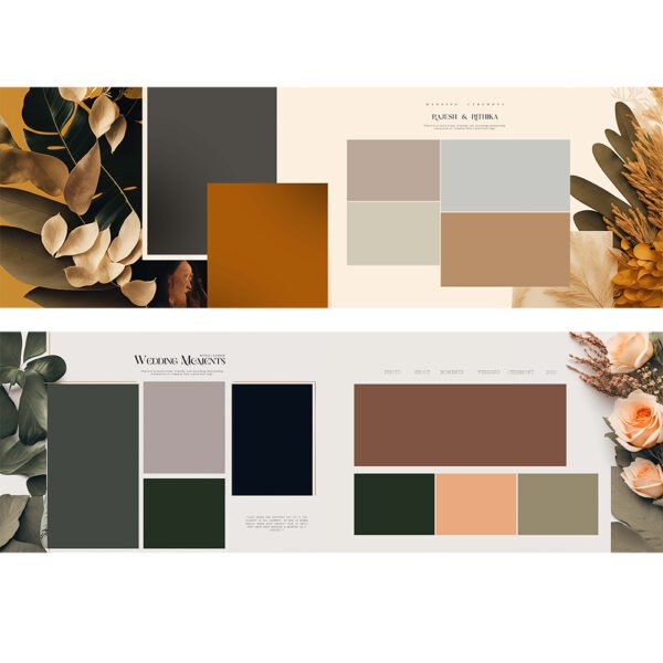 20 Premium Floral Album Sheets – Luxury PSD Album Designs