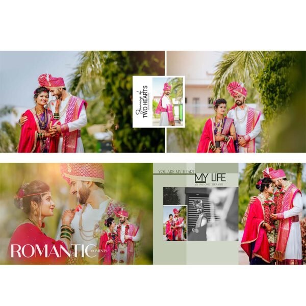 50 Premium Wedding Album Layouts – Luxury PSD Collection
