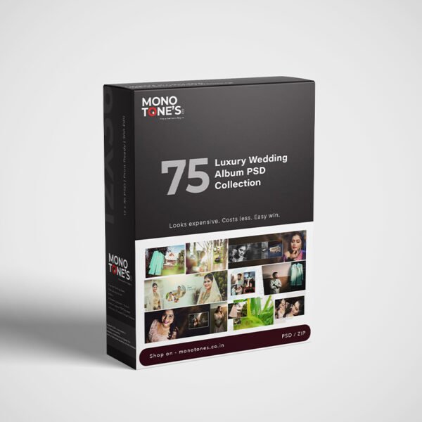 75 Luxury Wedding Album PSD Collection