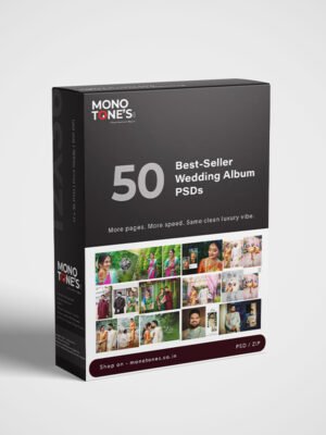 50 Best-Seller Wedding Album PSDs