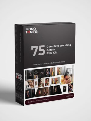 75 Complete Wedding Album PSD Kit