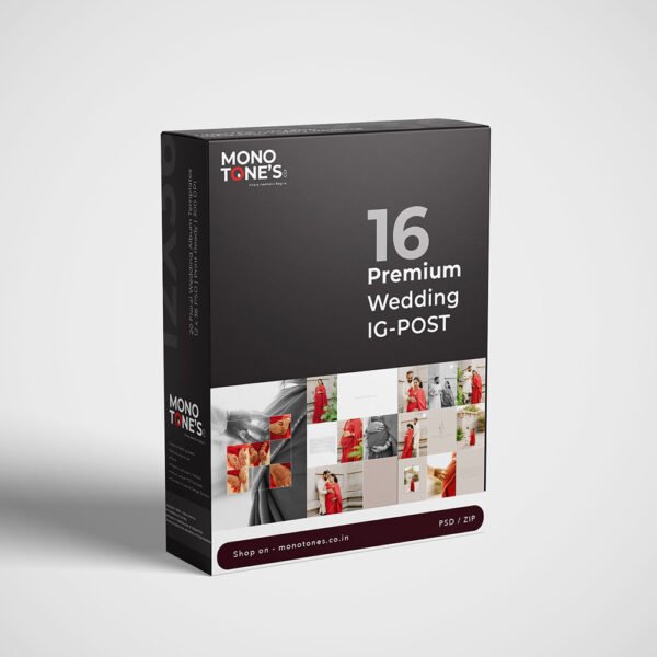 16 Premium Wedding IG-Post PSD Pack